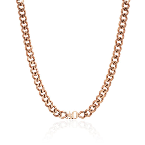 Initial Choker (Rose Gold)