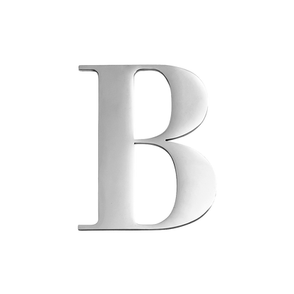 Custom Figaro Icon - Initial (Silver)