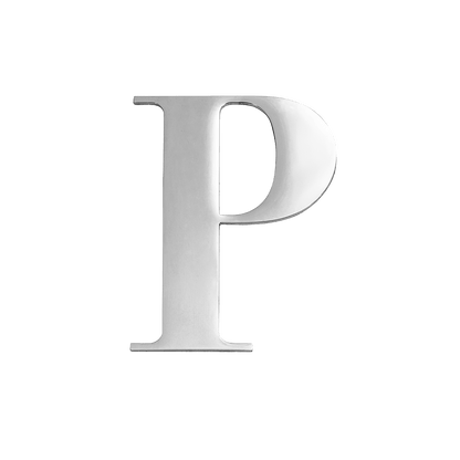 Large Metal Letters - Silver