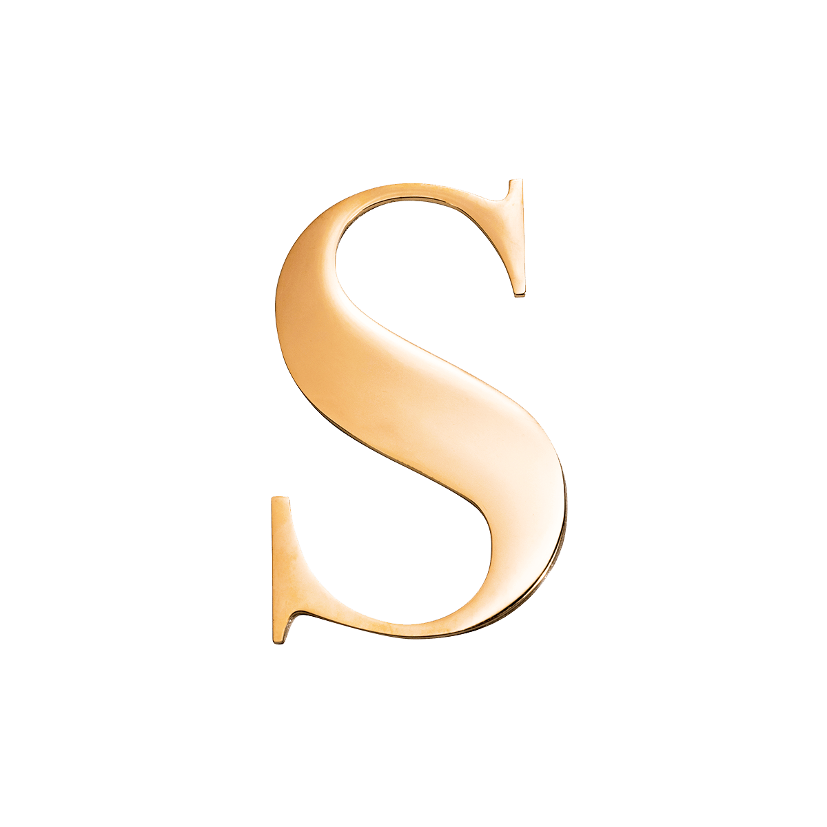 Metal Key Ring Letter (Gold)
