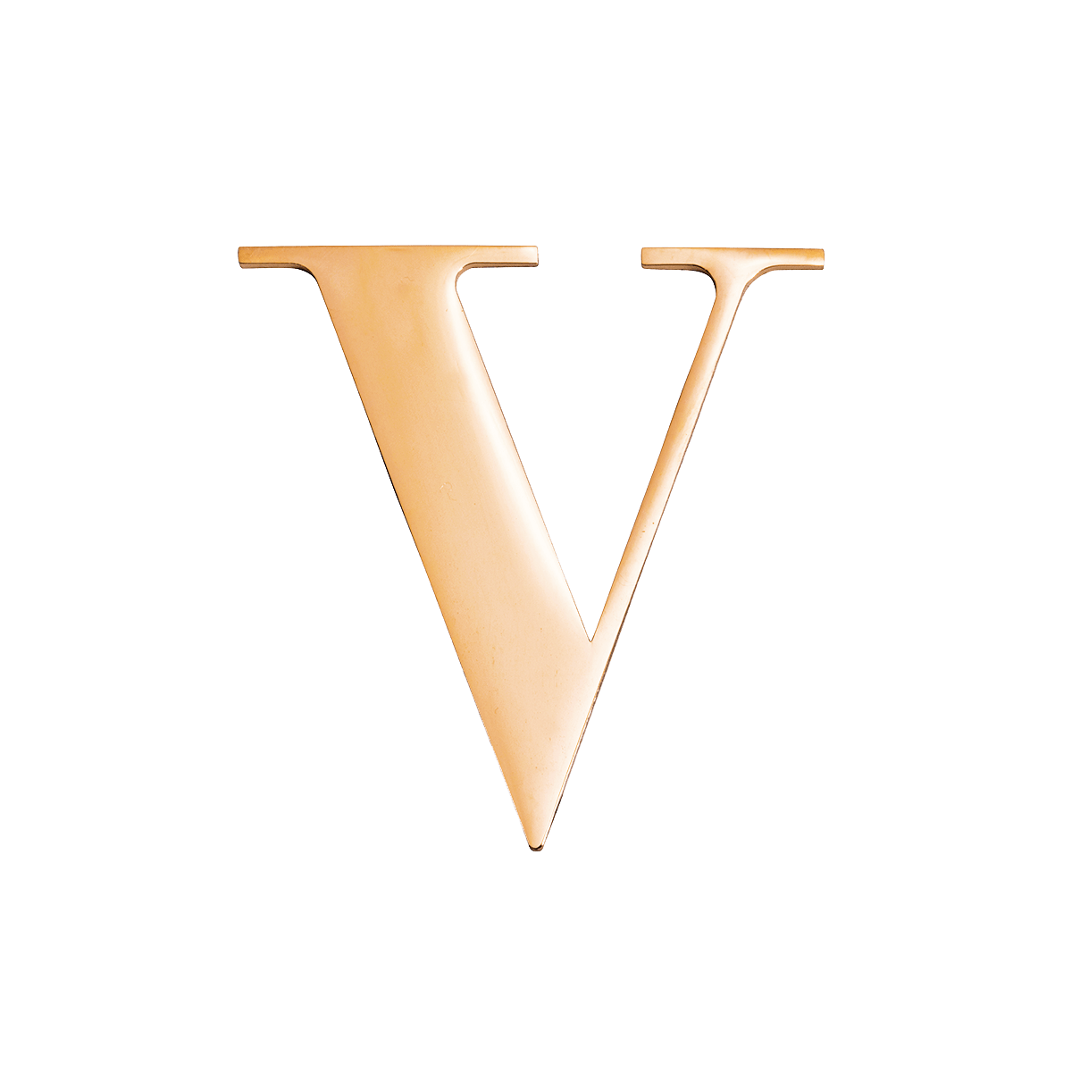 Metal Key Ring Letter (Gold)