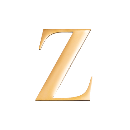 Metal Key Ring Letter (Gold)