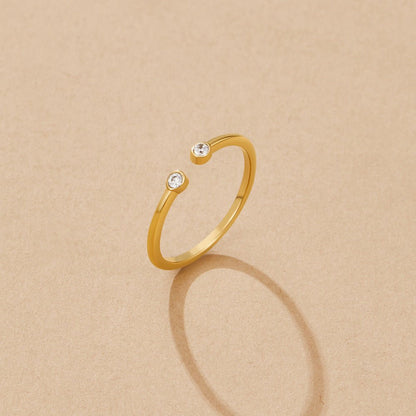 Cali Gold Crystal Ring