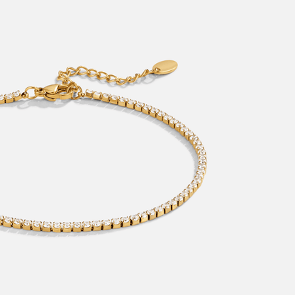 Cordelia Gold Tennis Anklet