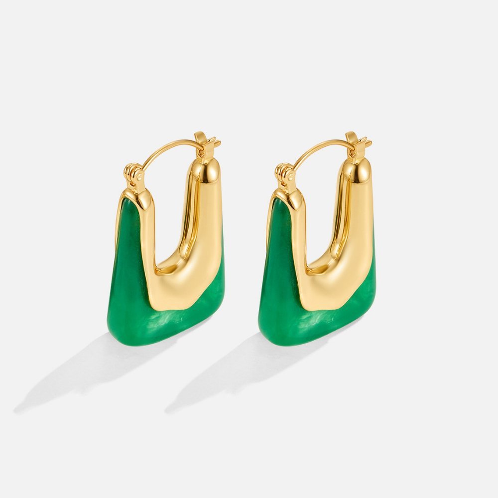 Esme Square Hoop Earrings