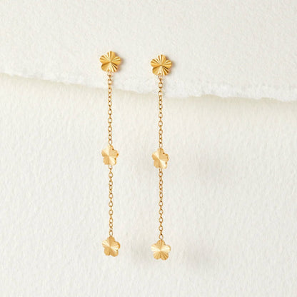 Flower Power Petal Drop Earrings