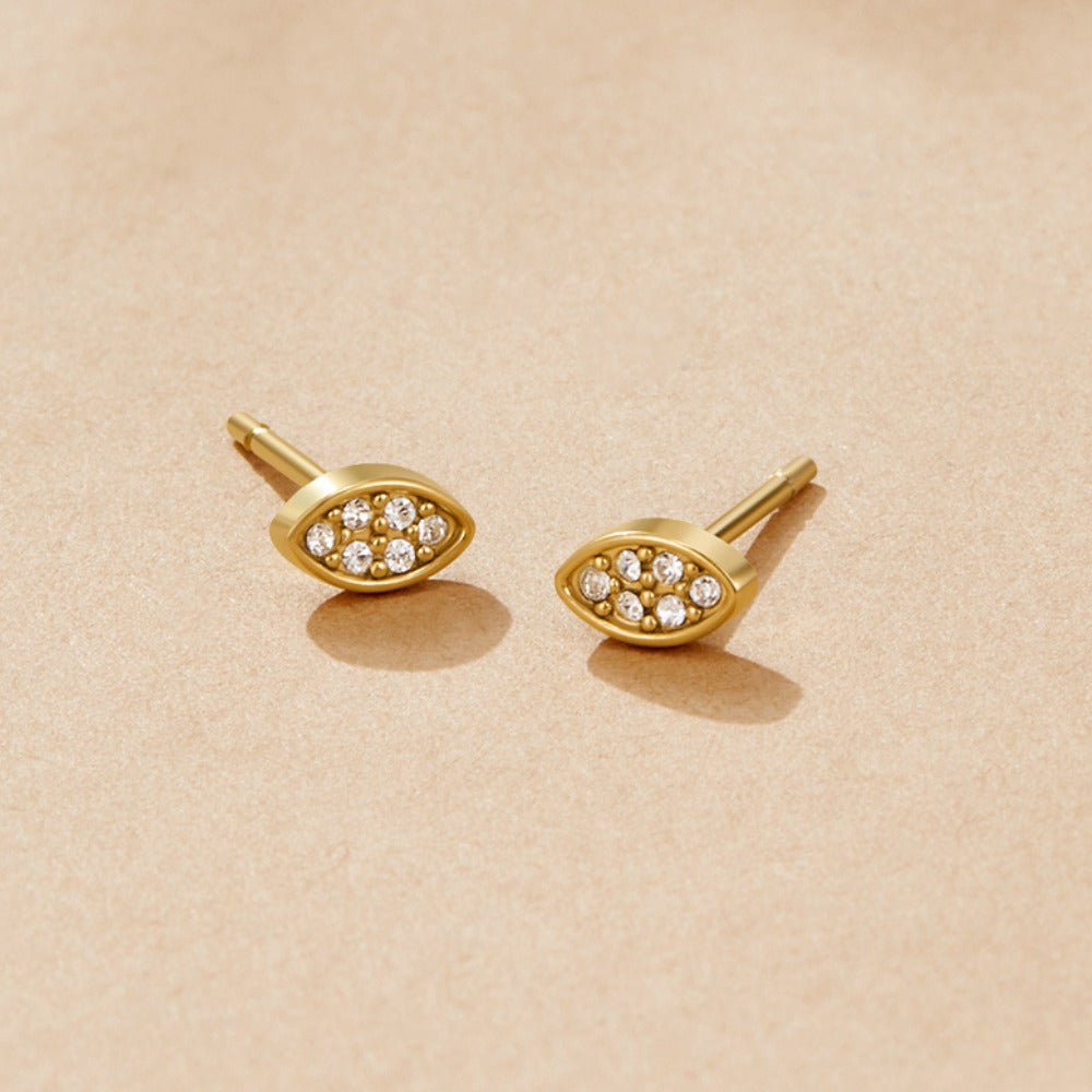 Gold Montana Stud Earrings