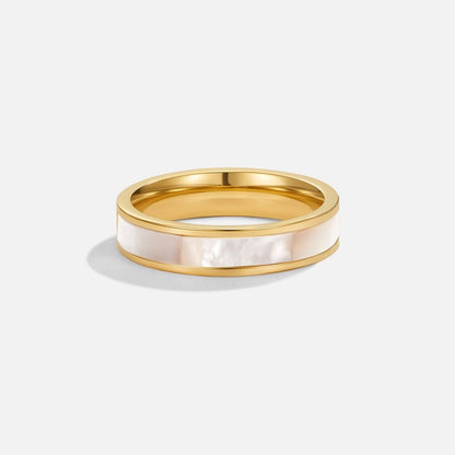 Ivory Pearl Gold Ring