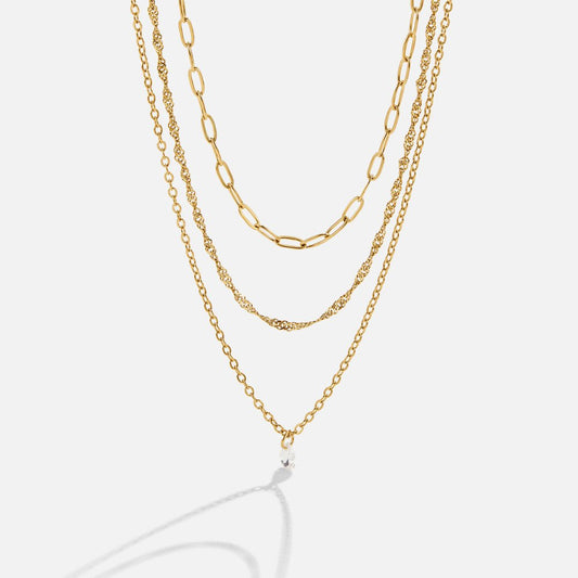 Jana Triple Chain Necklace
