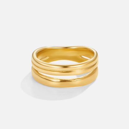 Lia Layered Gold Ring