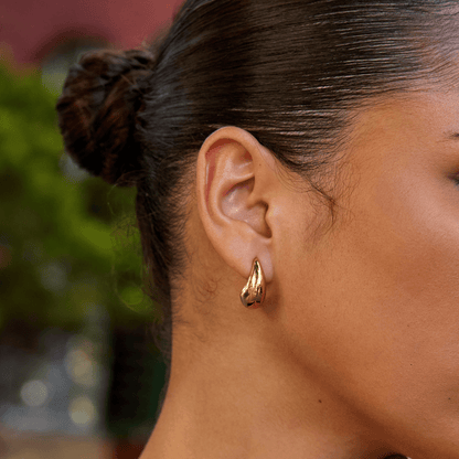 Mini Curved Gold Hoops