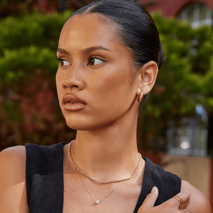 Mini Curved Gold Hoops