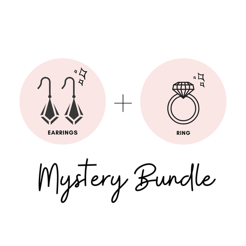 Mystery Earrings & Ring (adjustable) - Bundle