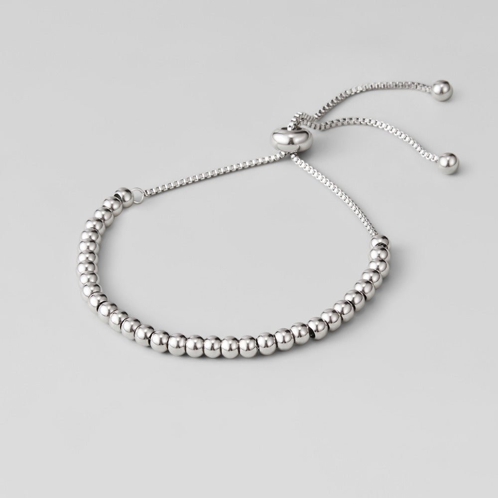 Niloya Beaded Silver Bracelet