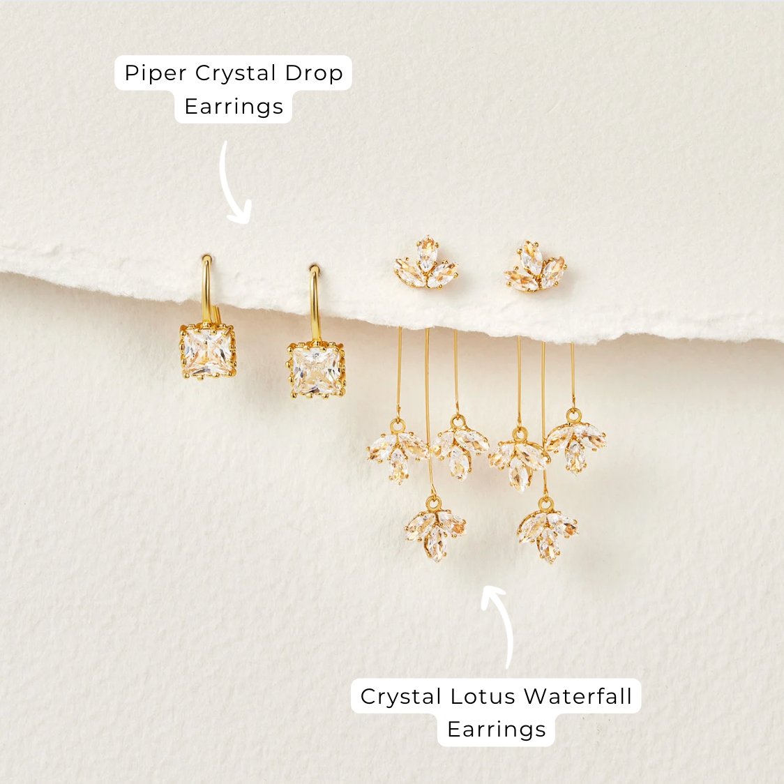 Piper Crystal Drop Earrings