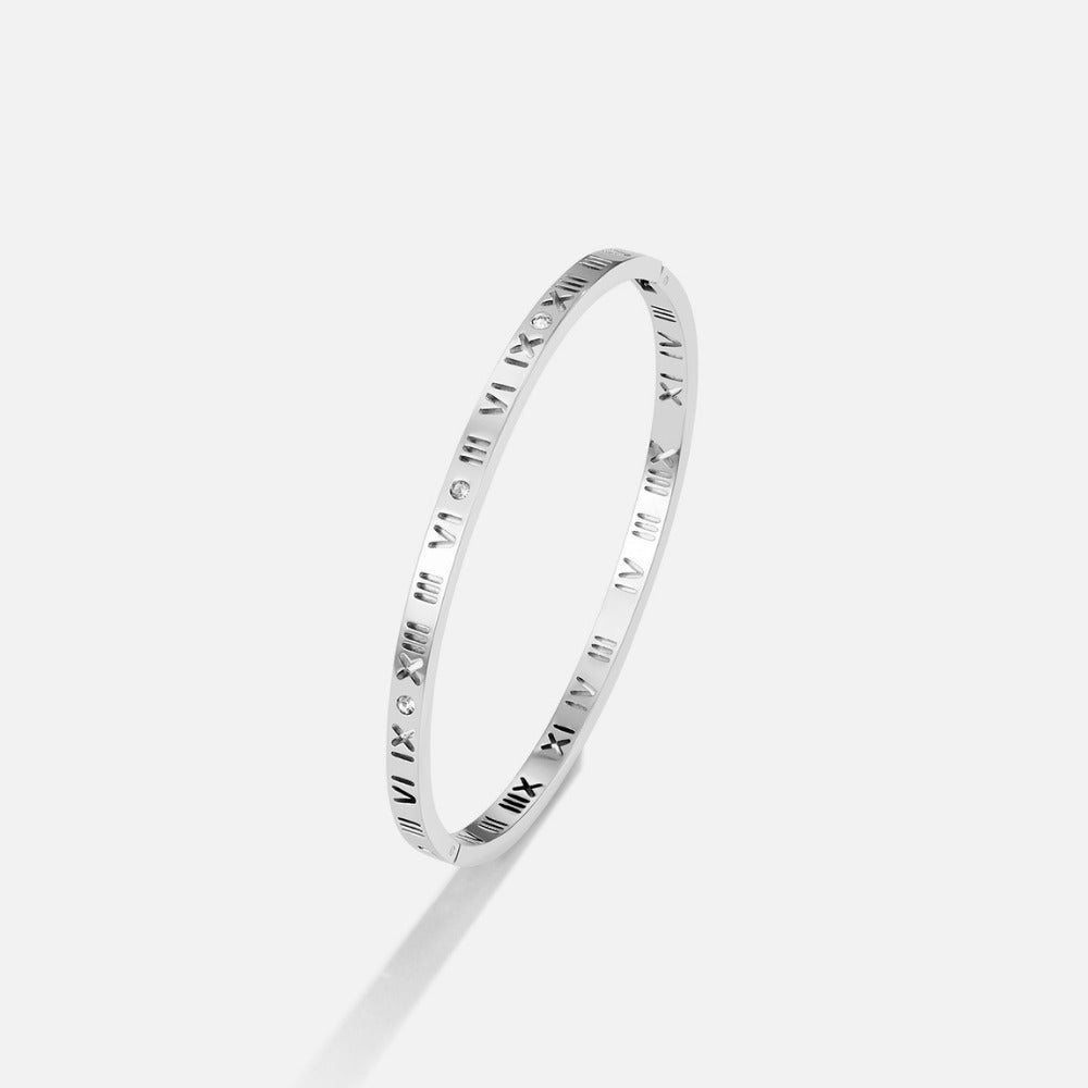 Roman Silver Bangle