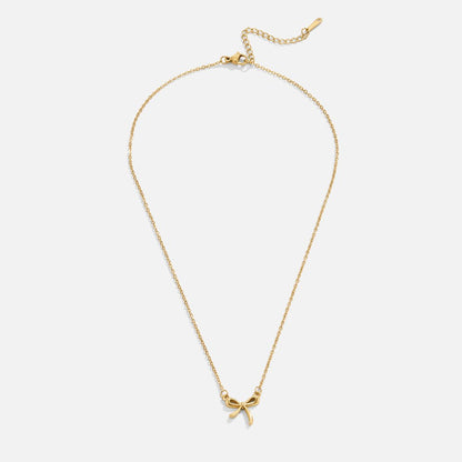 Serenity Bow Pendant Necklace