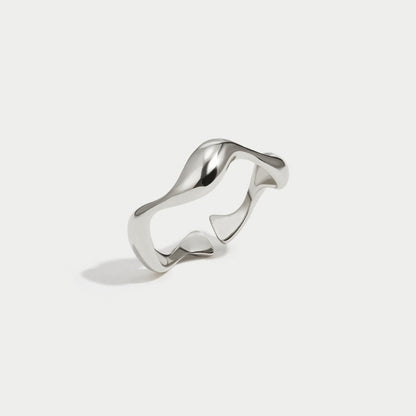Silver Wave Ring