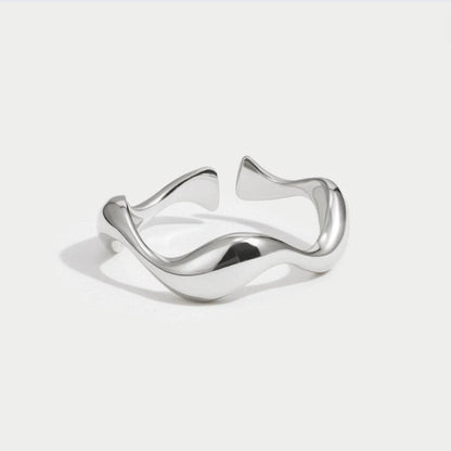 Silver Wave Ring