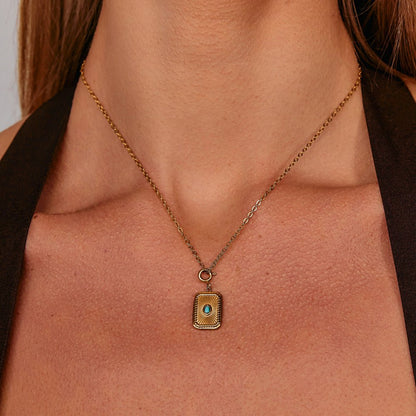 Turquoise Sunburst Charm