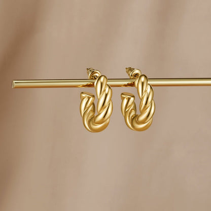 Twisted Felicity Hoop Earrings